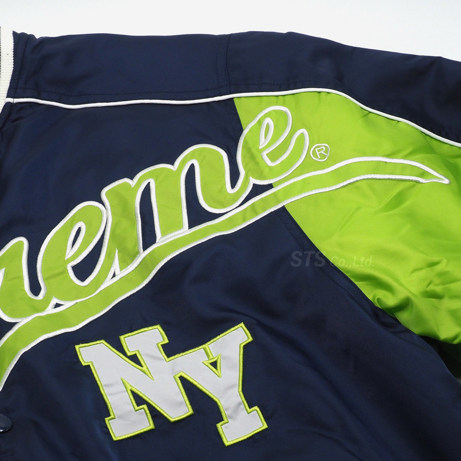 Supreme - Contrast Script Varsity Jacket - UG.SHAFT