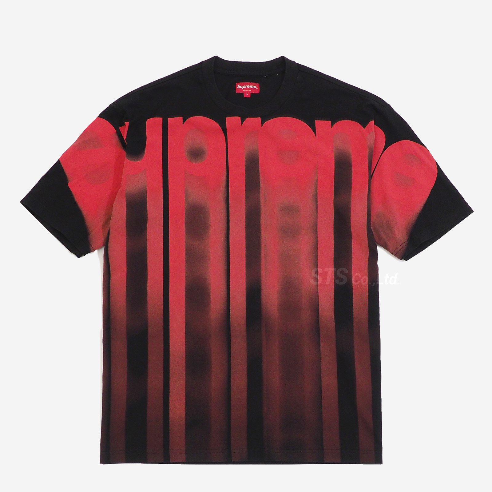 M送込!! Supreme Bleed Logo Tシャツ黒赤20aw