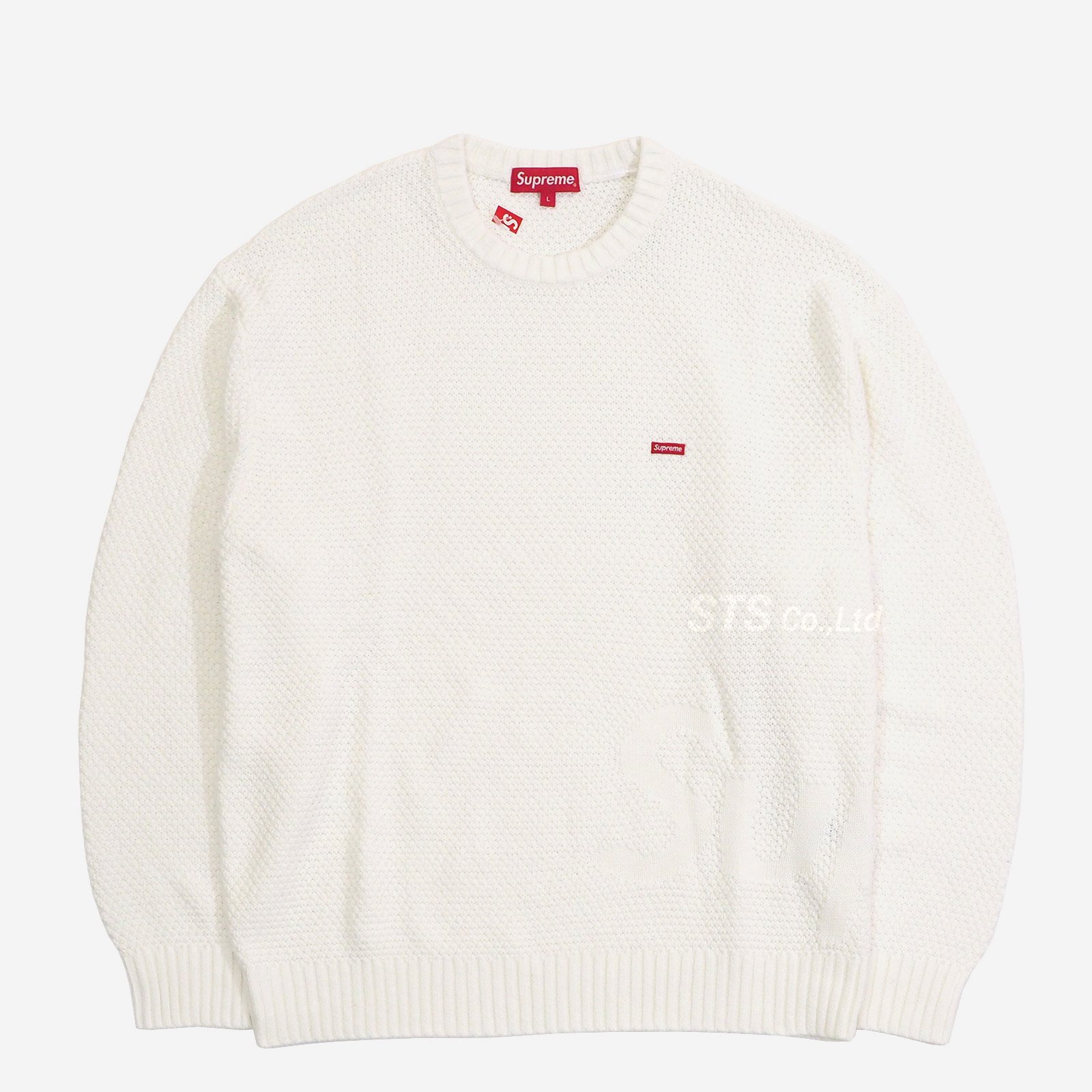 Supreme Textured Small Box Sweater "Navy
