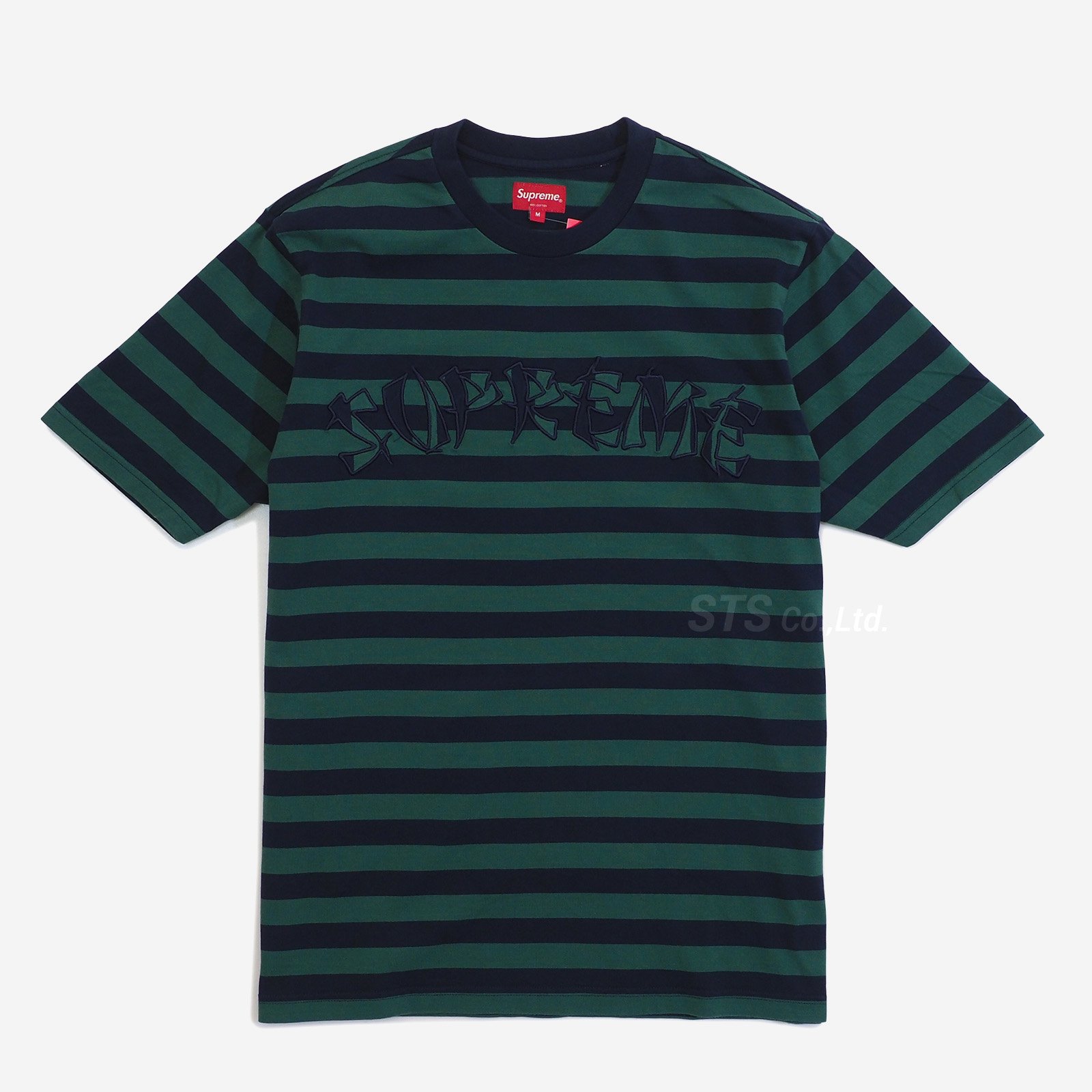 Supreme Stripe Appliqué S/S Top XL新品Tシャツ/カットソー(半袖/袖なし)