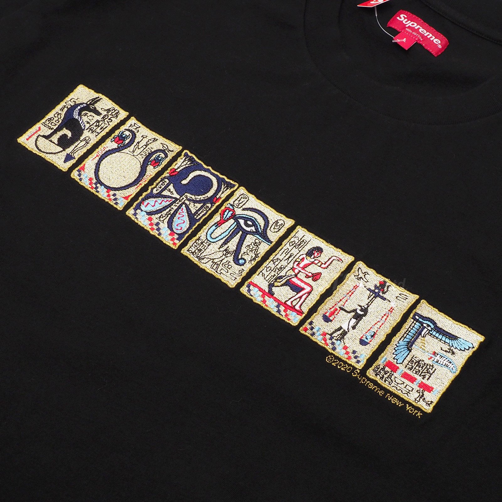 Supreme 2020AW ancient s/s top black