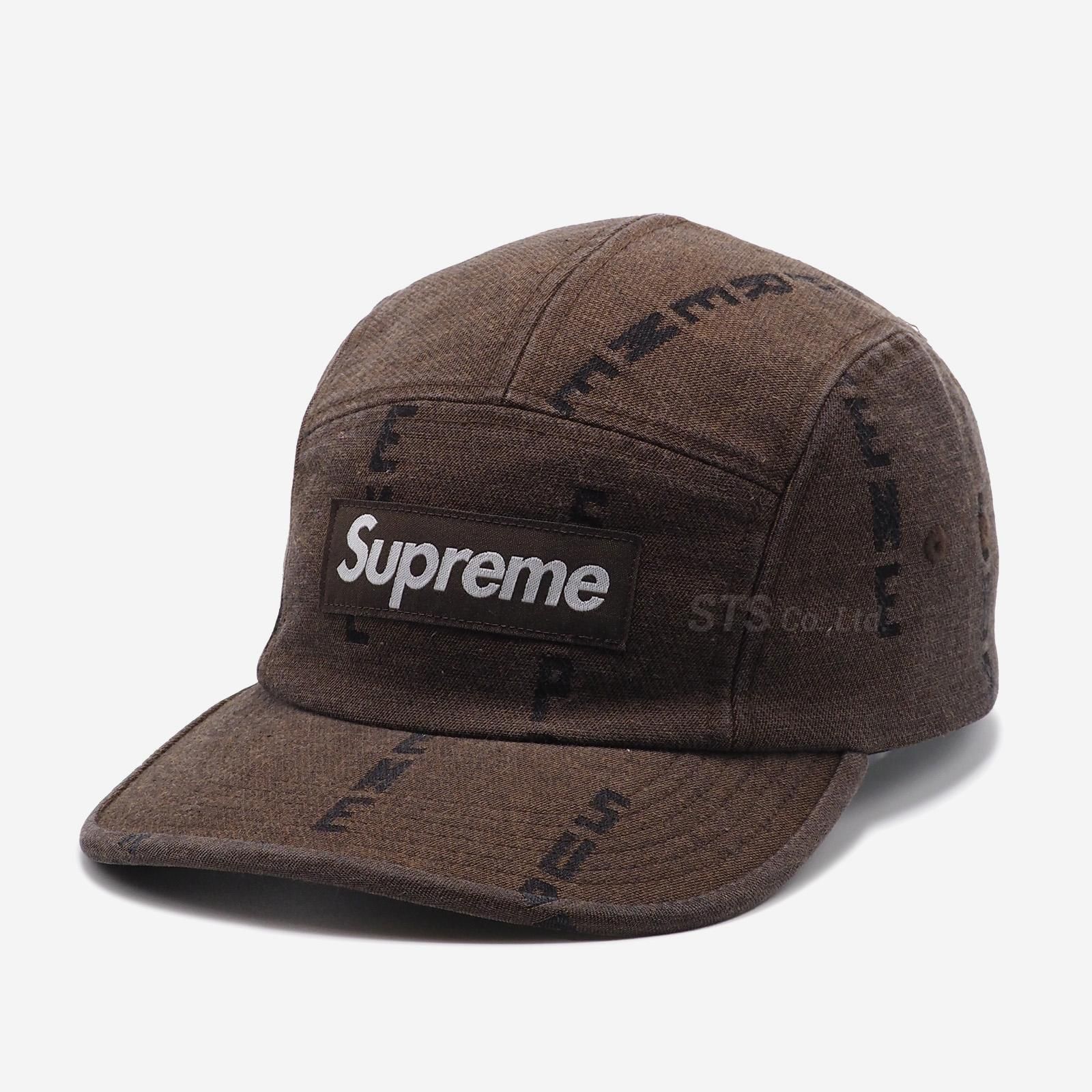 Supreme - Logo Stripe Jacquard Denim Camp Cap - UG.SHAFT