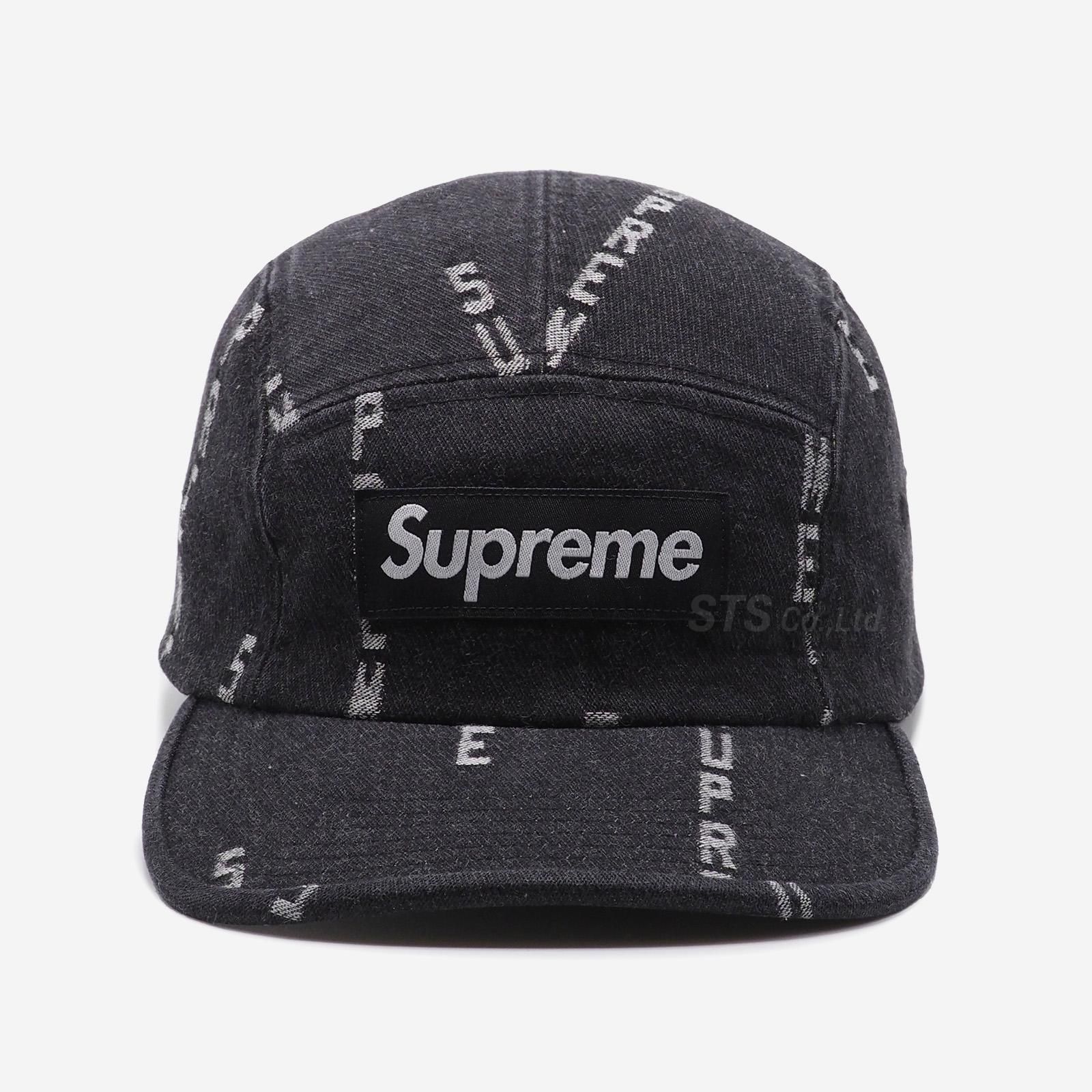 Supreme - Logo Stripe Jacquard Denim Camp Cap - UG.SHAFT