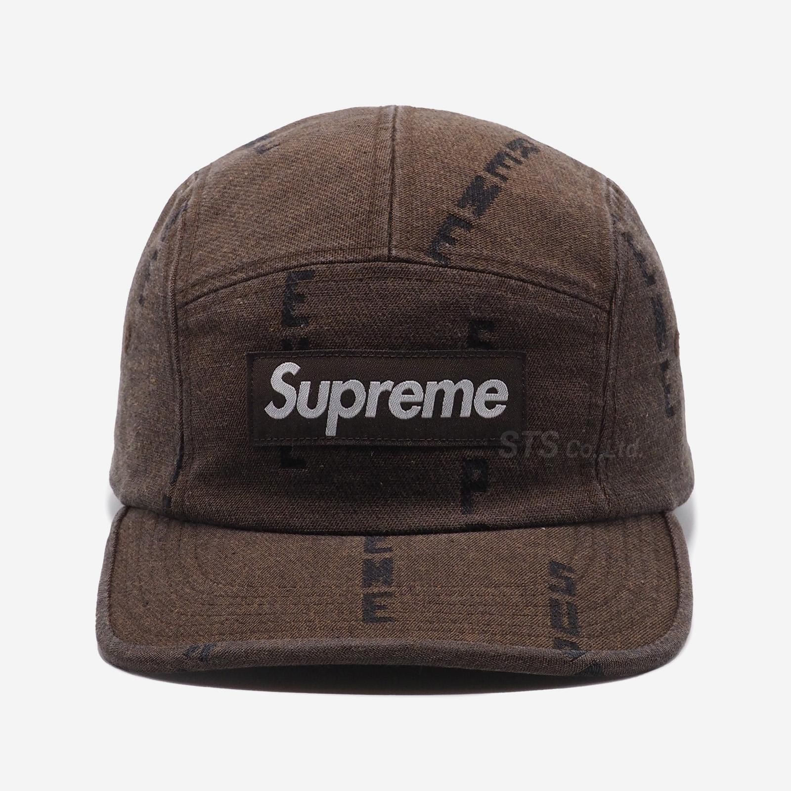 Supreme - Logo Stripe Jacquard Denim Camp Cap - UG.SHAFT