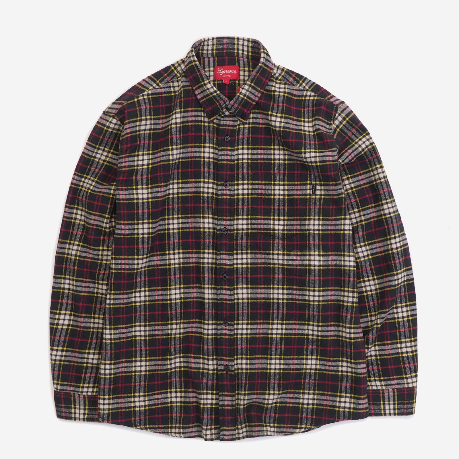 supreme  tartan flannel shirt Mサイズ