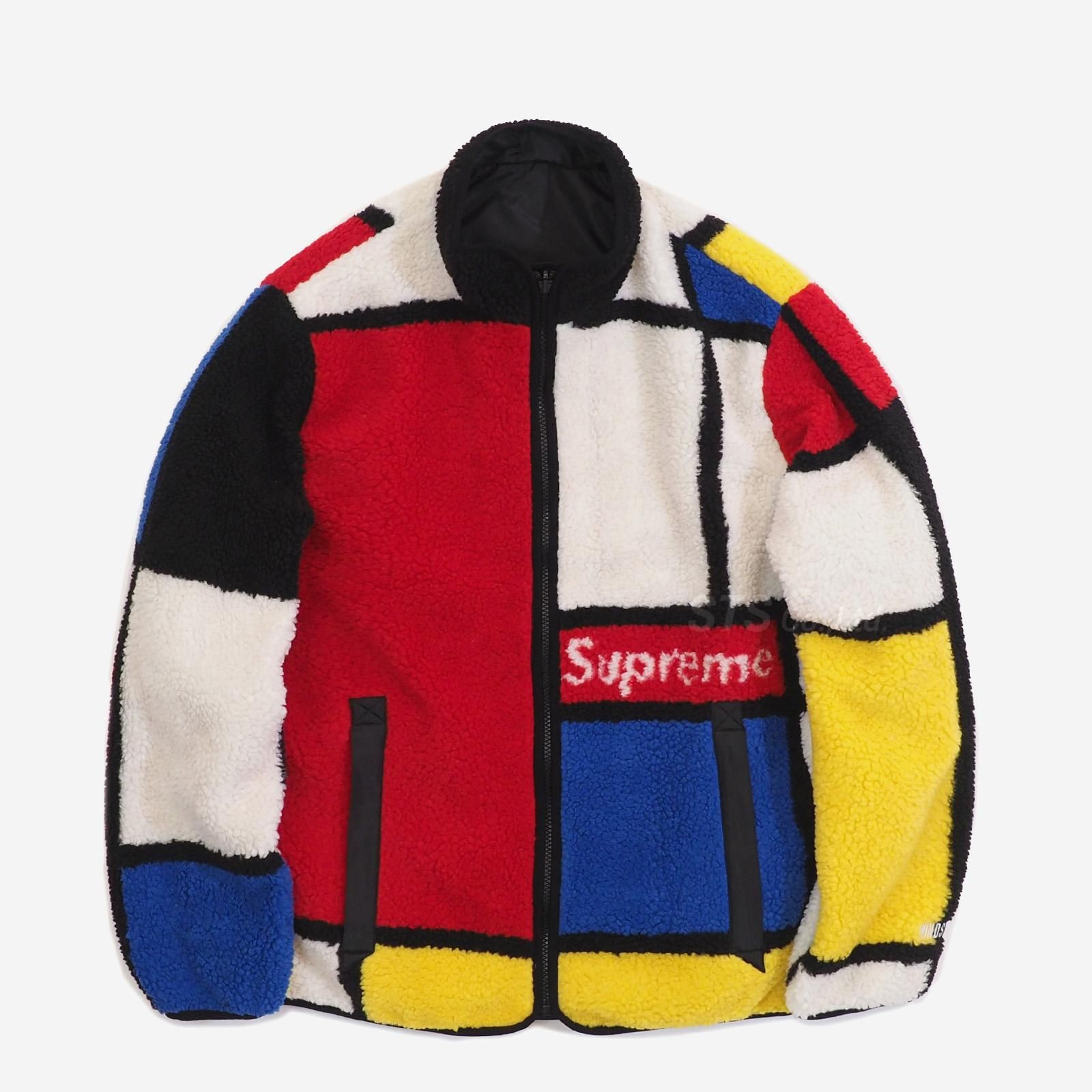 メンズsupreme reversible fleece jacket Lサイズ