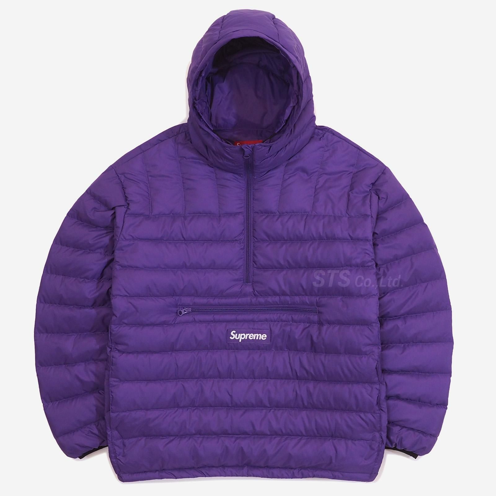 買取 定価 - supreme Micro down half zip pullover L 黒 - ジャパン