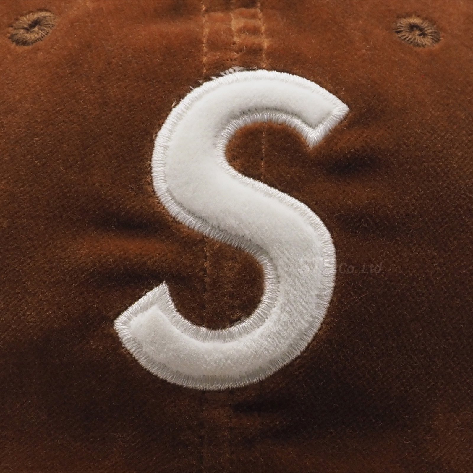 Supreme Velvet S Logo 6-Panel Royal