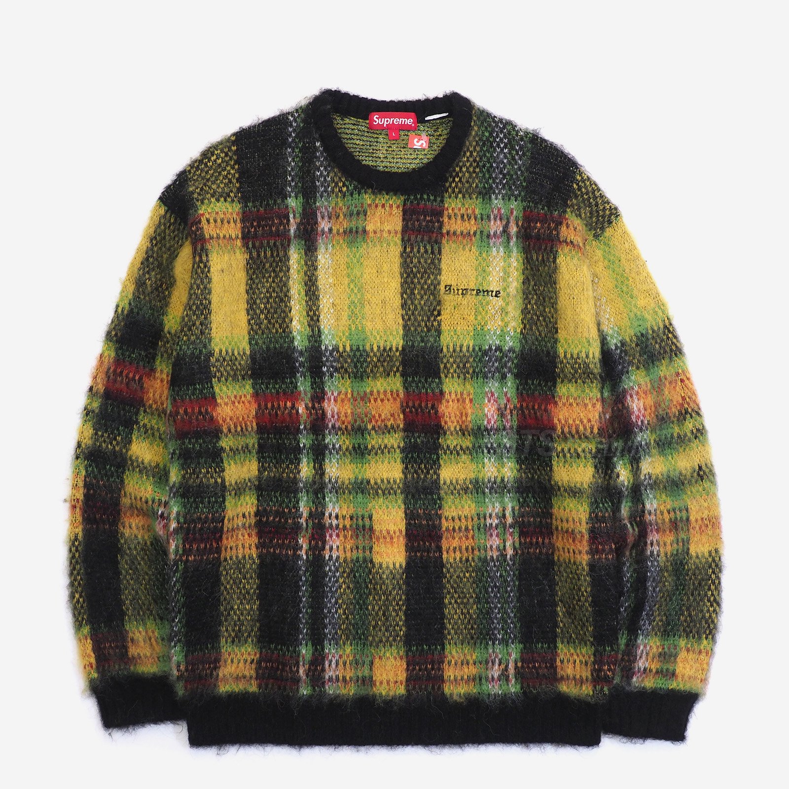 supreme Brushed Plaid Sweater