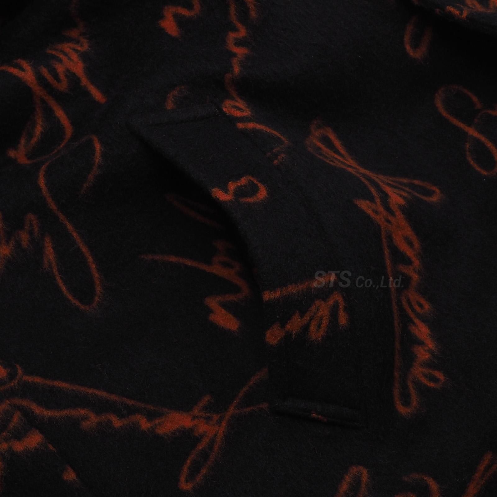 Supreme - Script Logos Wool Overcoat - UG.SHAFT Supreme - Script Logos Wool Overcoat - UG.SHAFT
