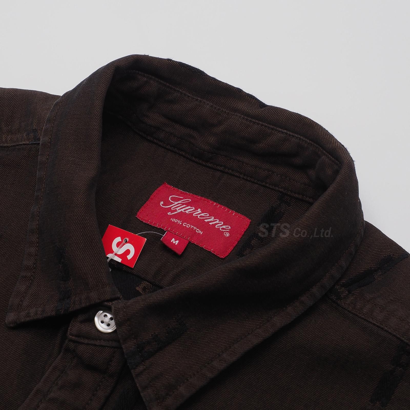 Supreme - Logo Stripe Jacquard Denim Shirt - UG.SHAFT