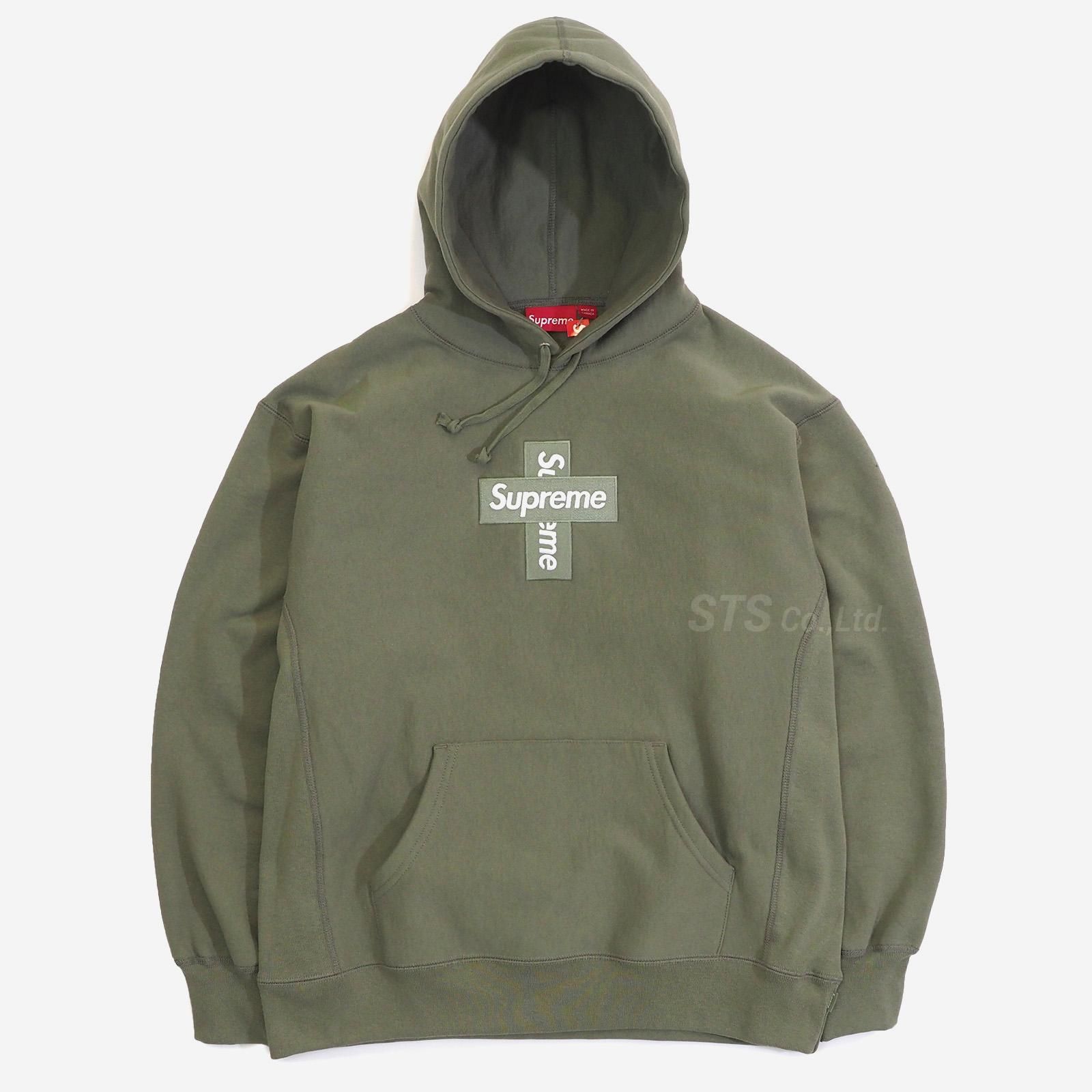 Cross Box Logo Hooded Light Olive Sサイズ