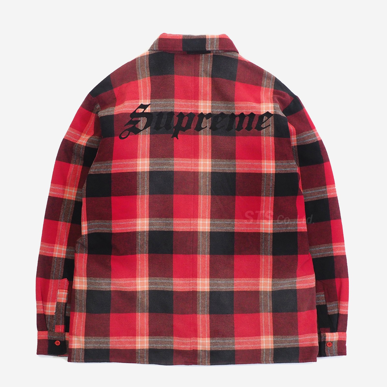シュプリーム Quilted Arc Logo Flannel Shirt】+bnorte.com.br