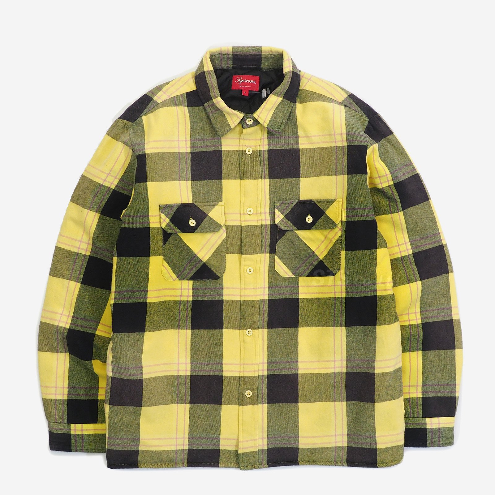 正規取扱店販売品 Lサイズ Supreme Quilted Flannel Shirt | www ...