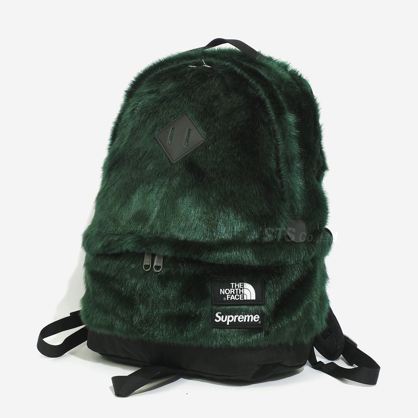 送込!! Supreme×NorthFace ファー バックパック黒