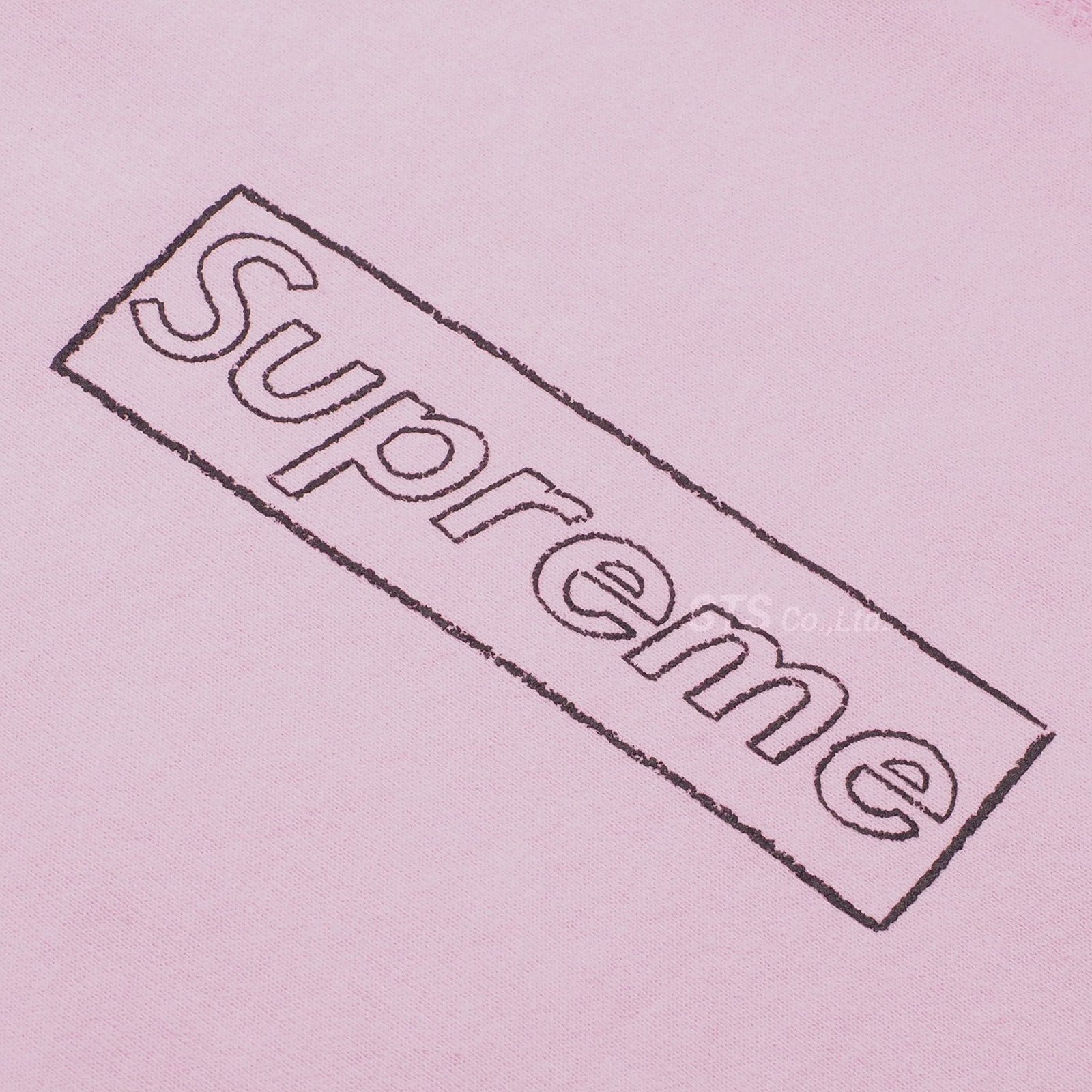 本日限定値Supreme KAWS Chalk Logo Hooded pink-
