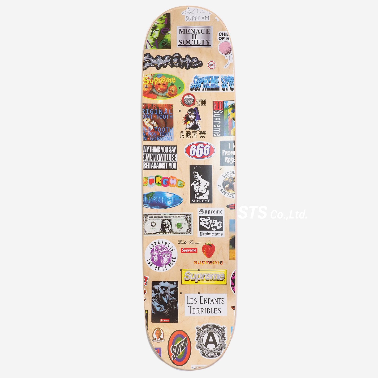 Supreme sticker hotsell on skateboard