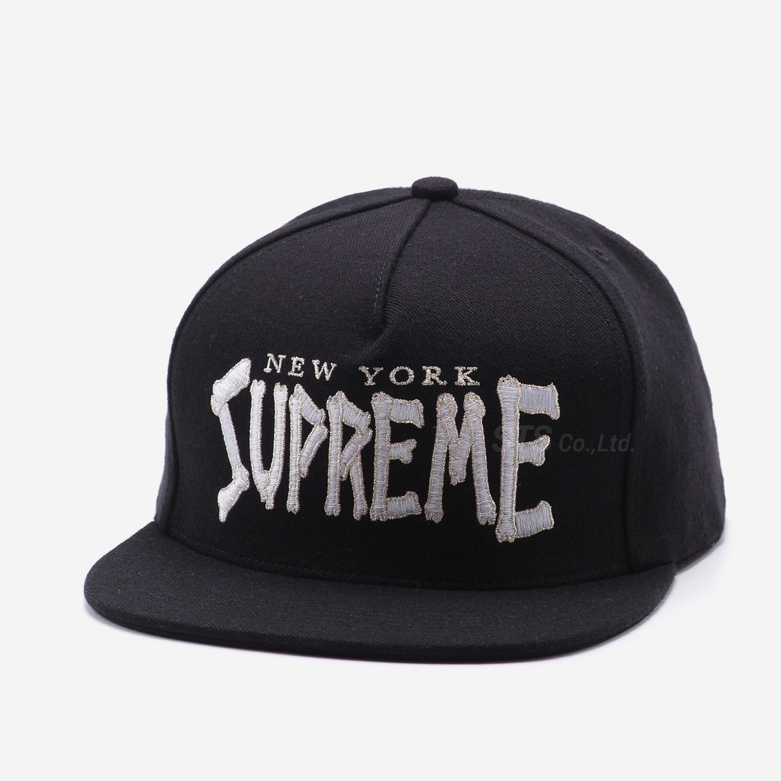 帽子Supreme Bones Logo 5-Panel Black