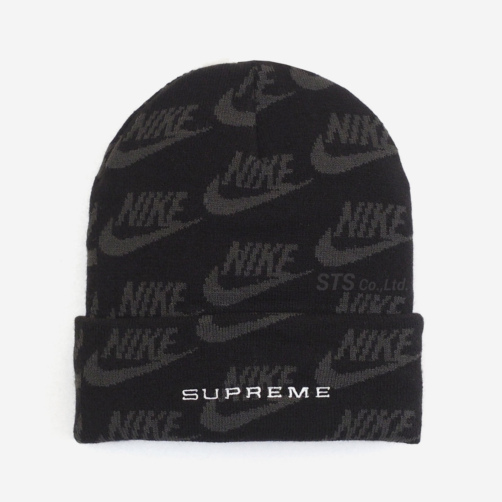 Supreme®/Nike® Jacquard Logos Beanie 黒