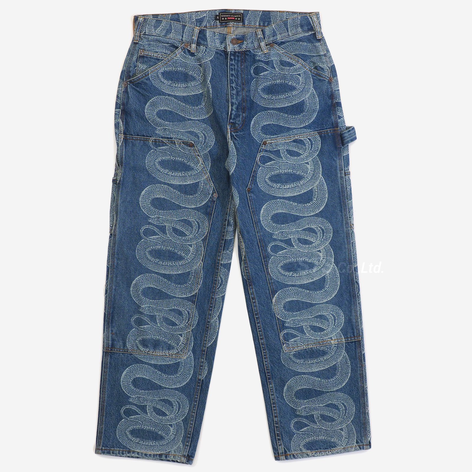 Supreme/Hysteric Glamour Snake Double Knee Denim Pant - UG.SHAFT