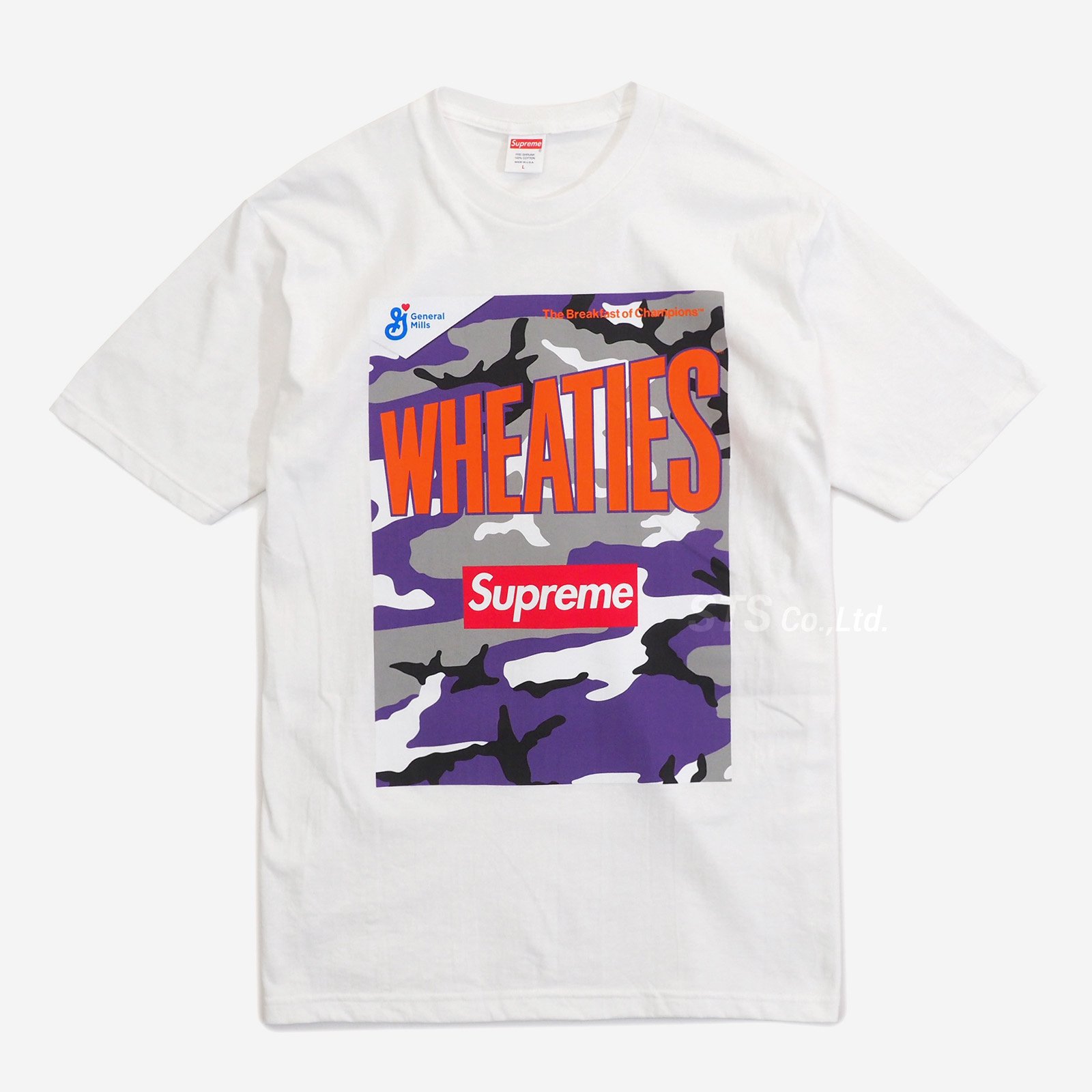 supreme wheaties tee whiteTシャツ/カットソー(半袖/袖なし) - T