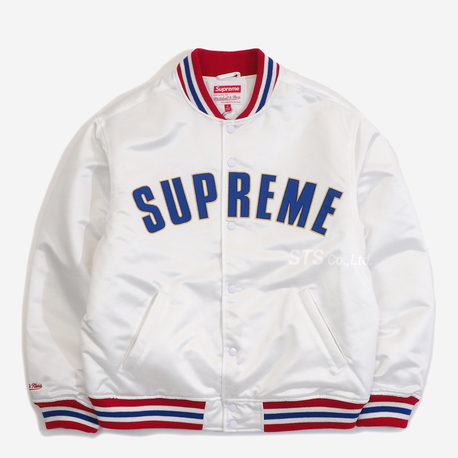 Supreme/Mitchell & Ness Satin Varsity Jacket - UG.SHAFT