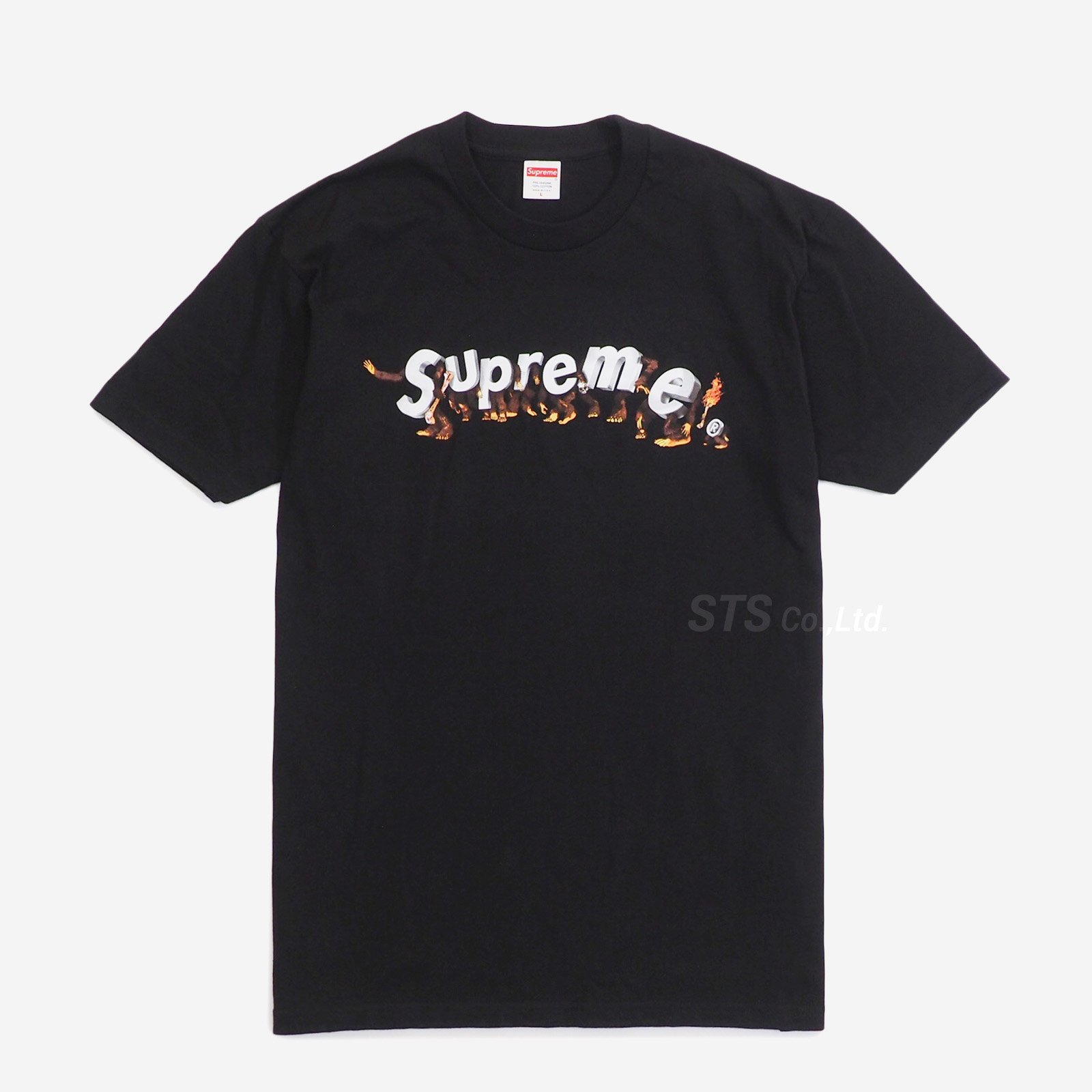 Supreme Apes Tee 黒 Mトップス - Tシャツ/カットソー(半袖/袖なし)