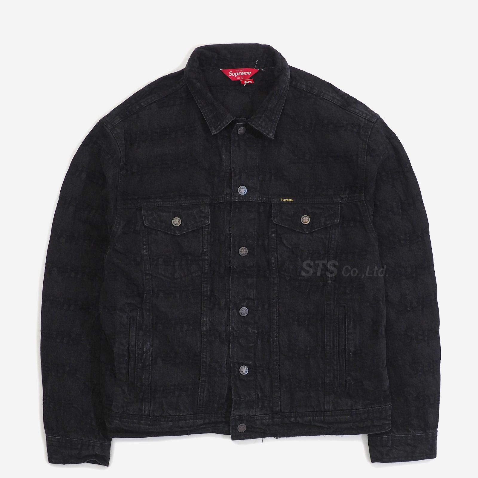 Frayed Logos Denim Trucker Jacket M