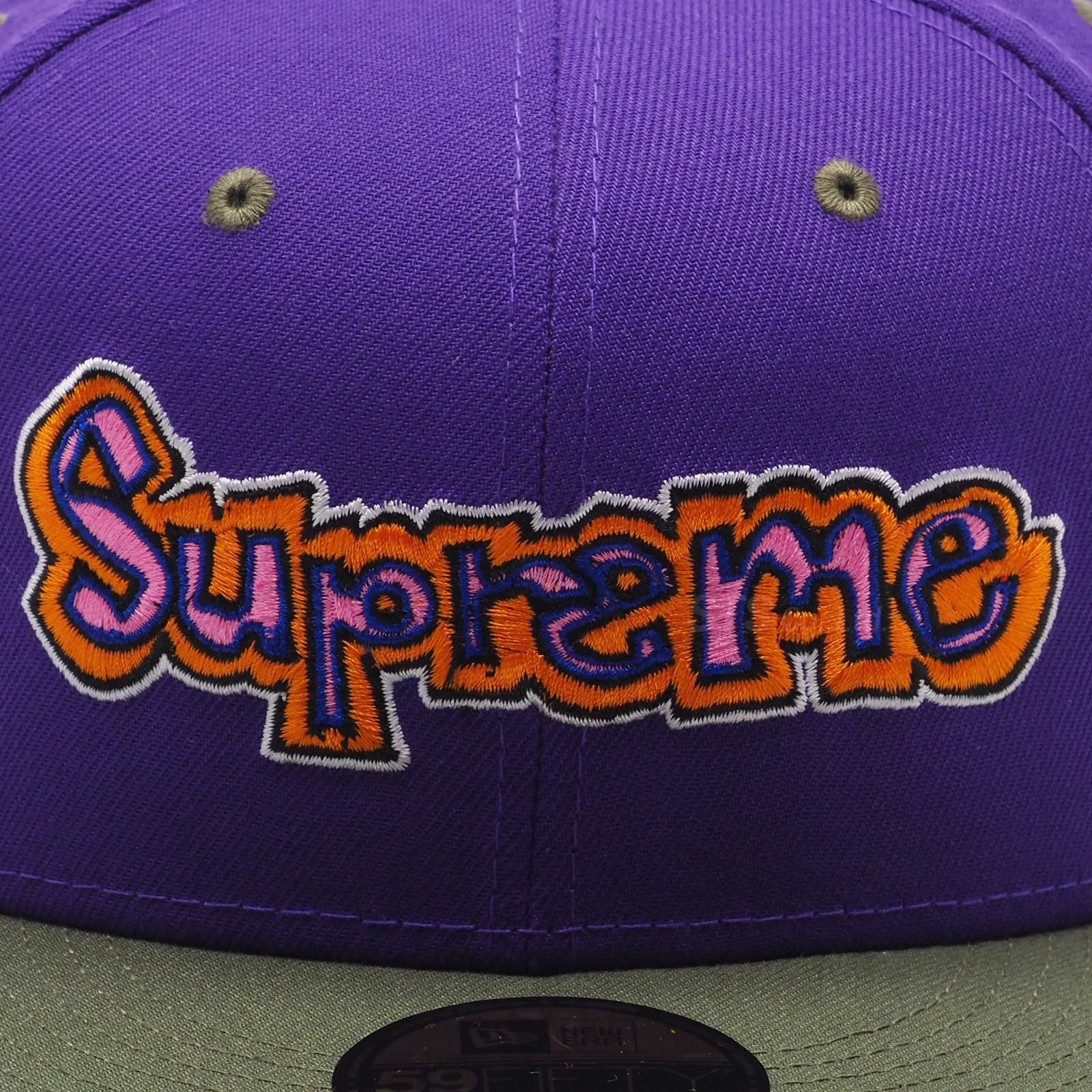 supreme gonz logo NEW ERA purple 7 5/8 - キャップ