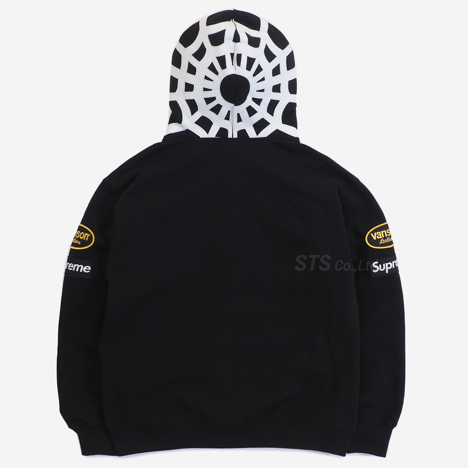 Supreme/Vanson Leathers Spider Web Zip Up Hooded Sweatshirt - UG.SHAFT