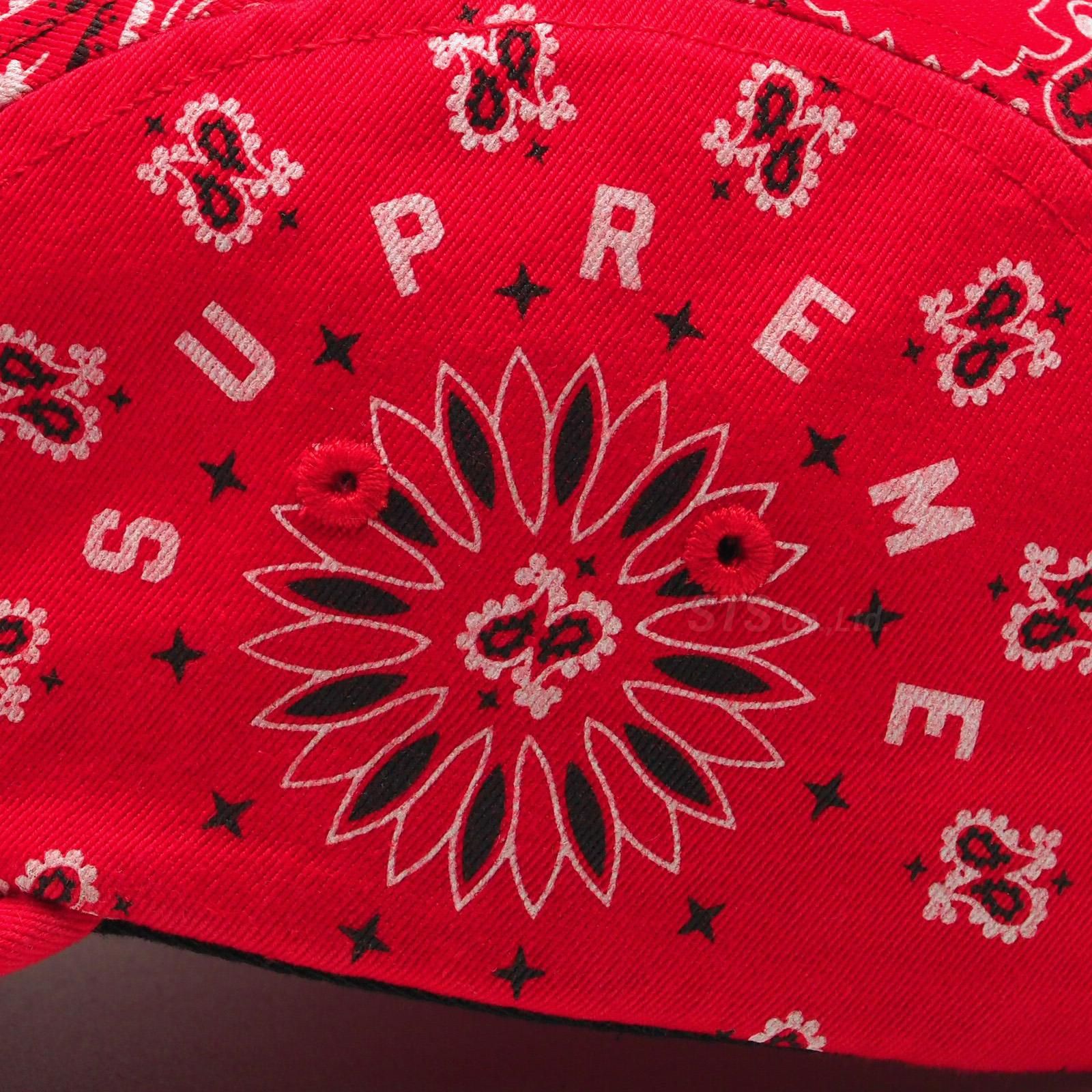Supreme バンダナ柄 レッドキャップ Supreme シュプリーム 25SS Bandana Jacquard Camp Cap レッド