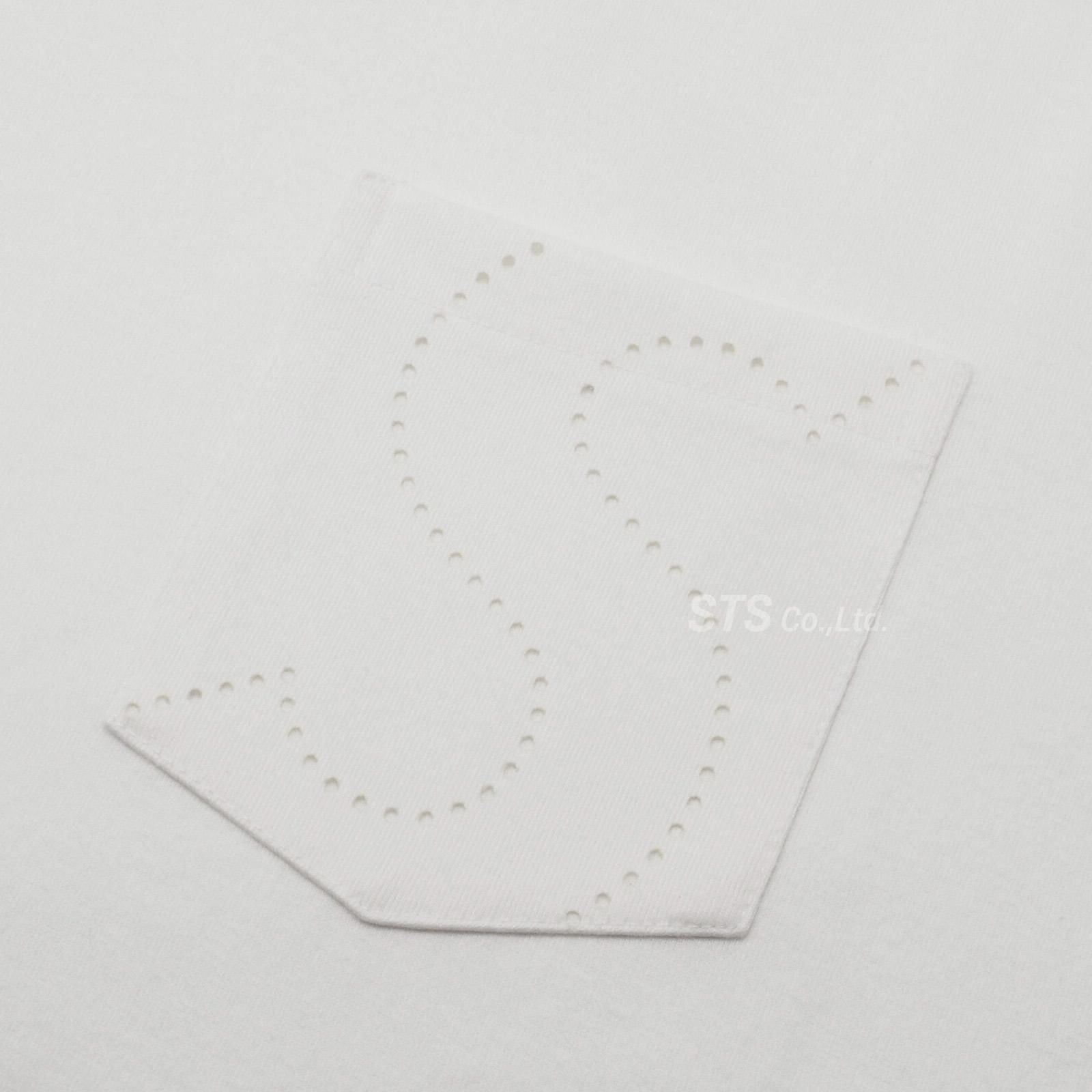 新品 Supreme Laser Cut S Logo Pocket Tee 白 Supreme Laser Cut S Logo Pocket Tee (SS21) - $68