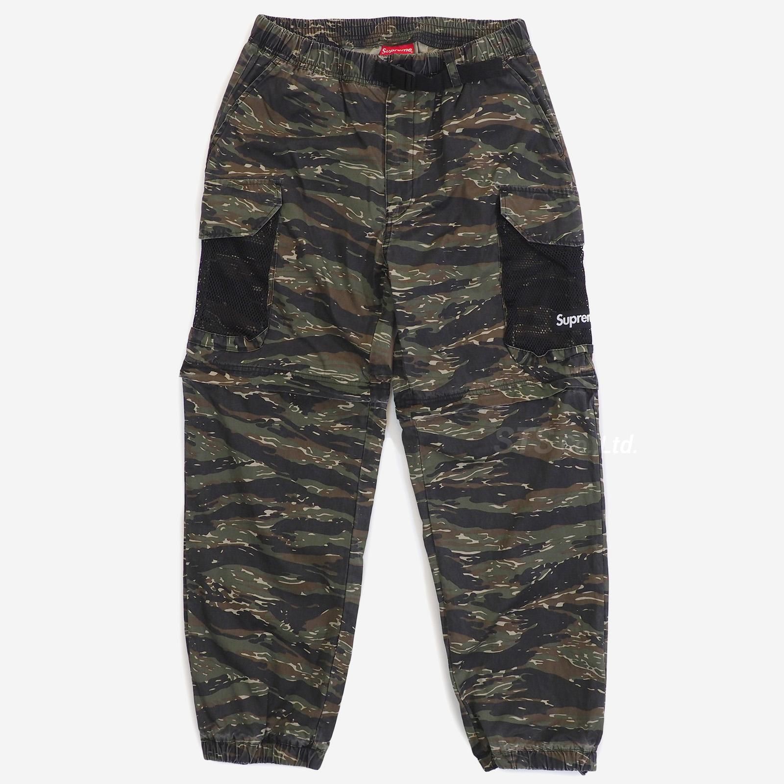 パンツ黒S Supreme Mesh Pocket Belted Cargo Pant