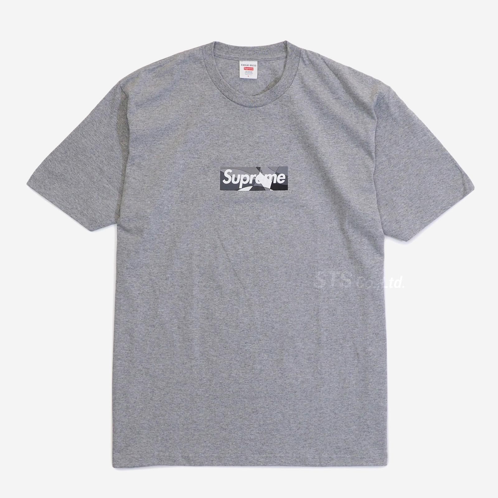 Supreme Emilio Pucci Box Logo Tee L Grey