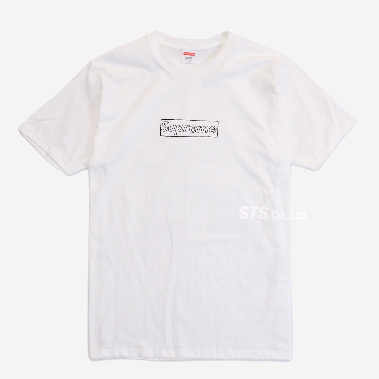 supreme KAWS Chalk Box Logo tee 白XL - Tシャツ/カットソー(半袖/袖なし)
