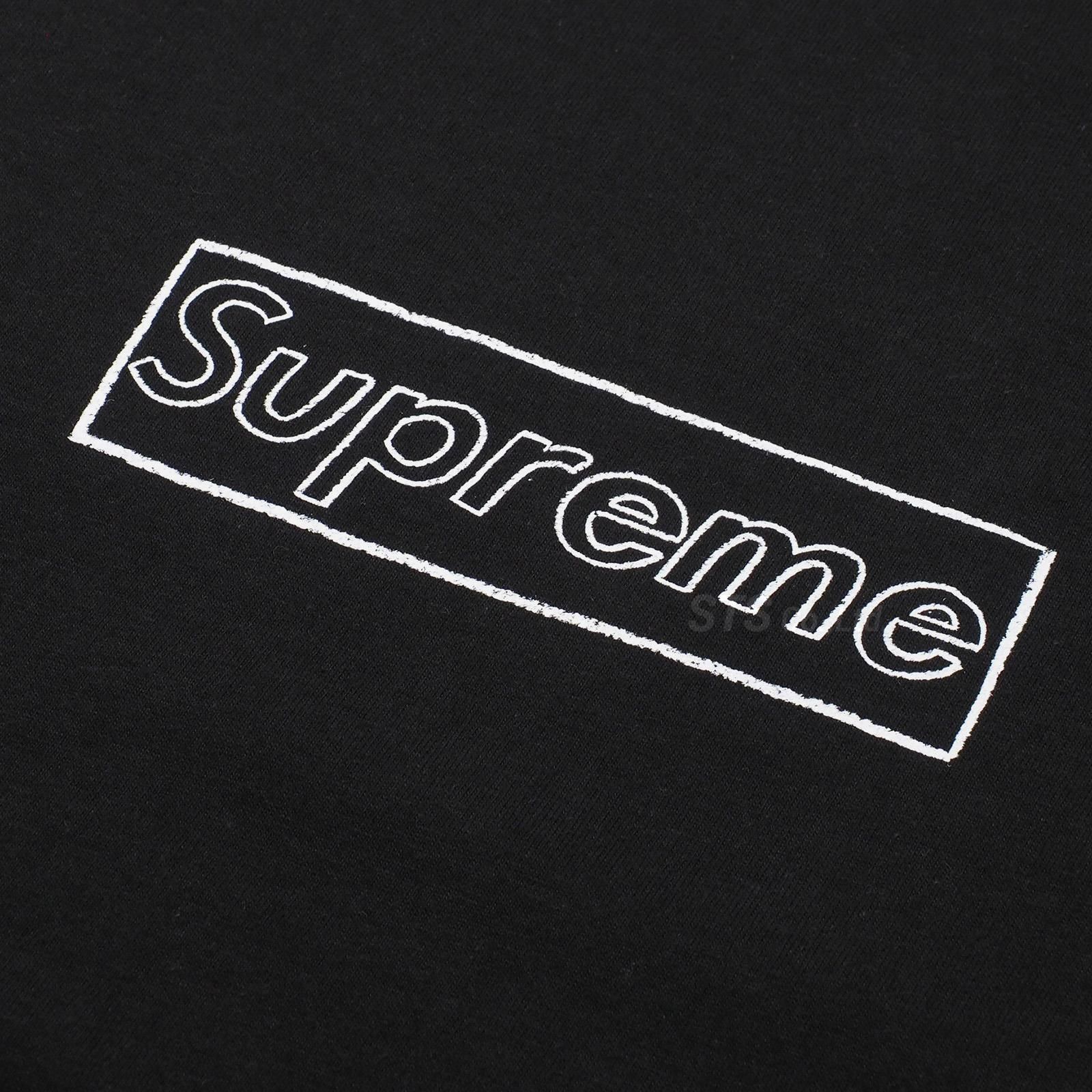 supreme kaws chalk logo mサイズ black