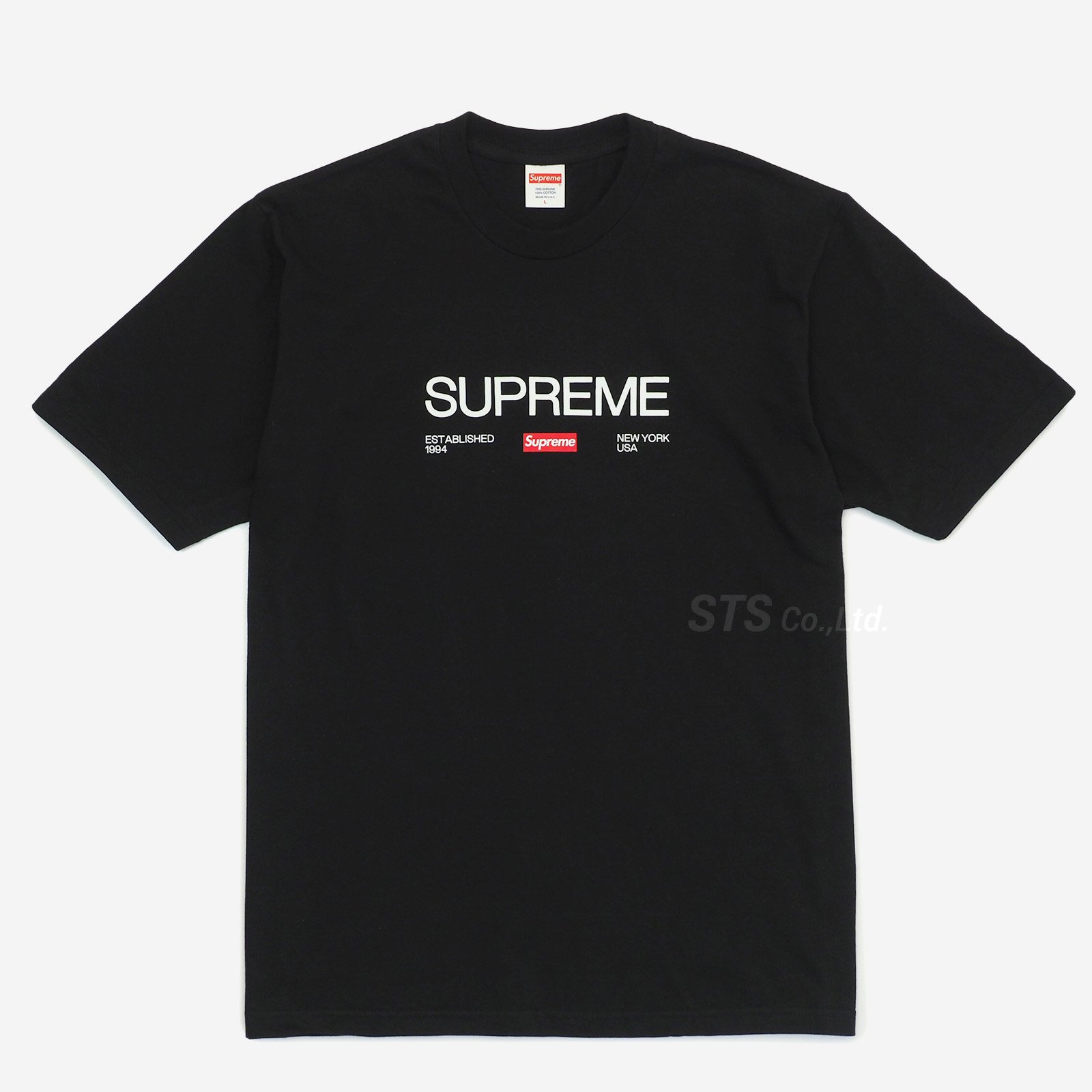 L送込!! Supreme Est.1994 Tシャツ黒