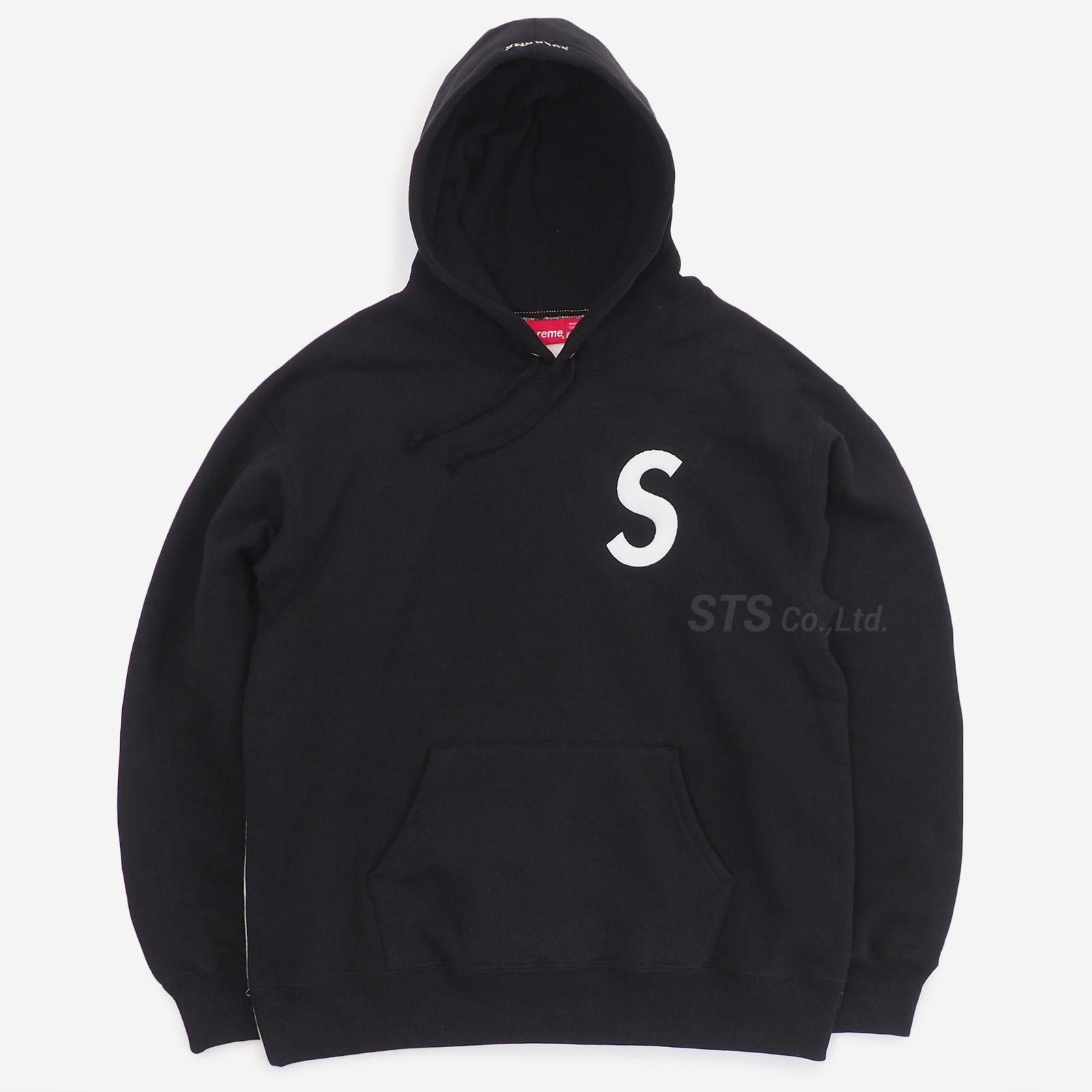 SサイズtanSupreme S Logo Split Hooded Sweatshirt