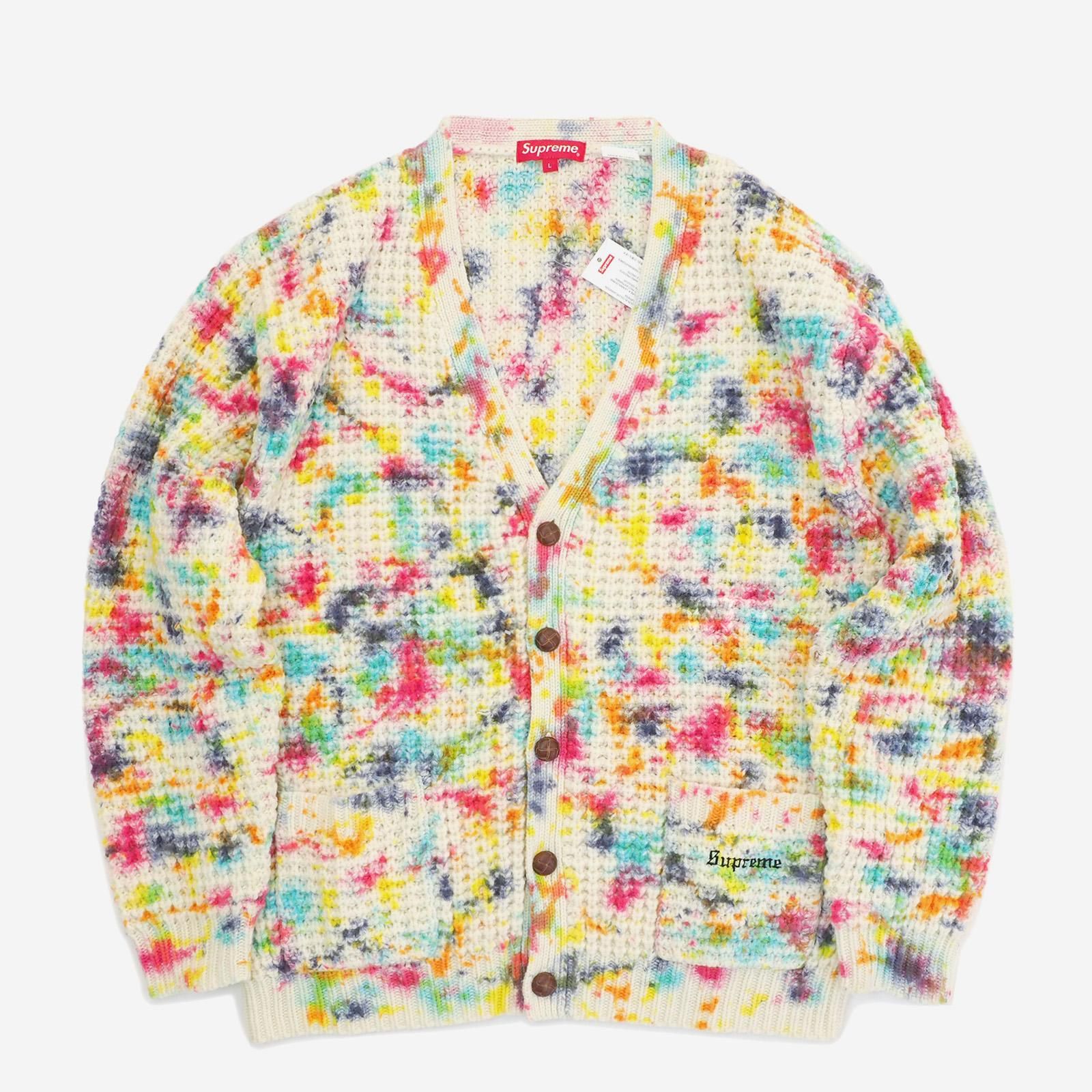 Supreme Waffle Knit Cardigan Tie Dye『Ｓ』 - カーディガン