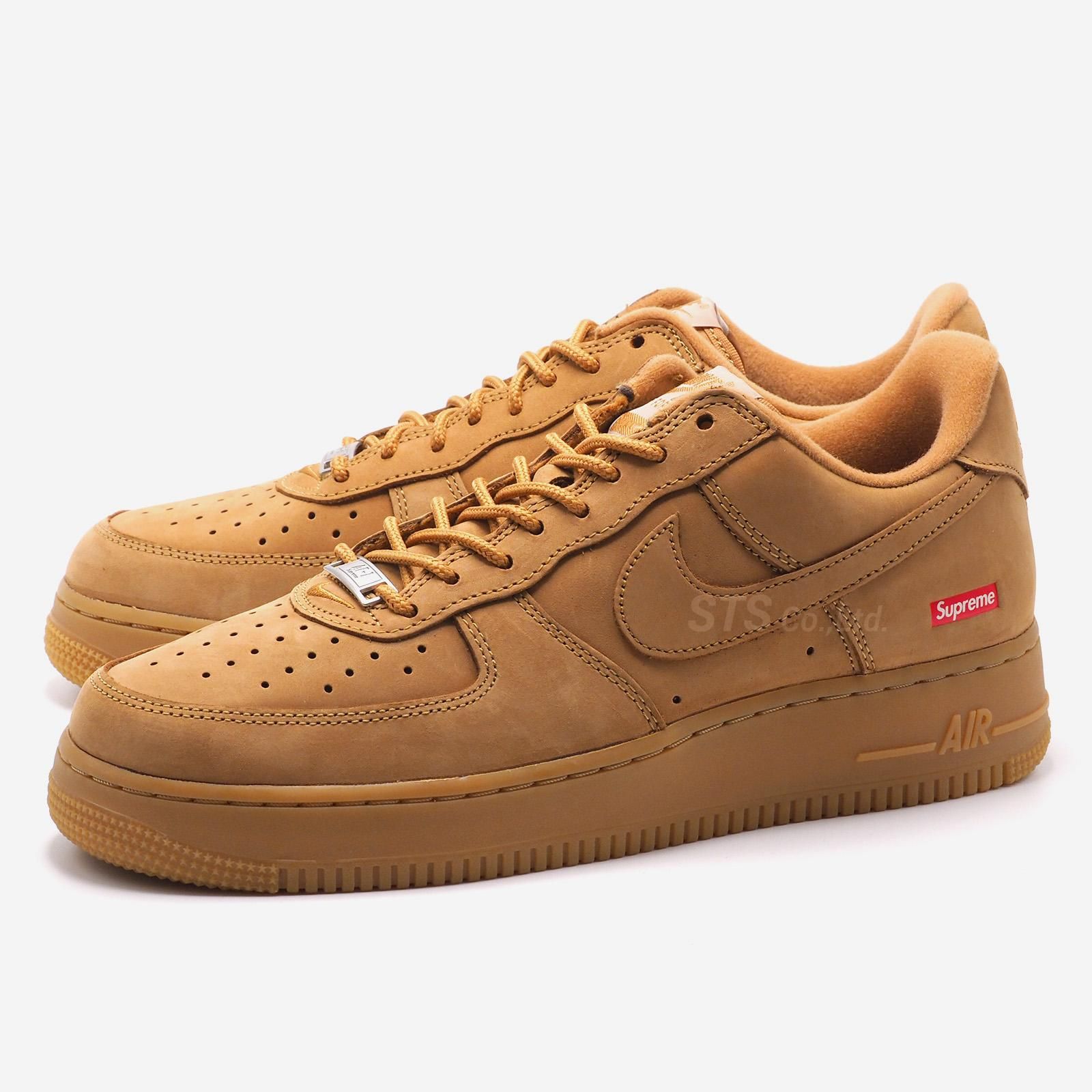 26.0cm】Supreme × NIKE Air Force 1 wheat-