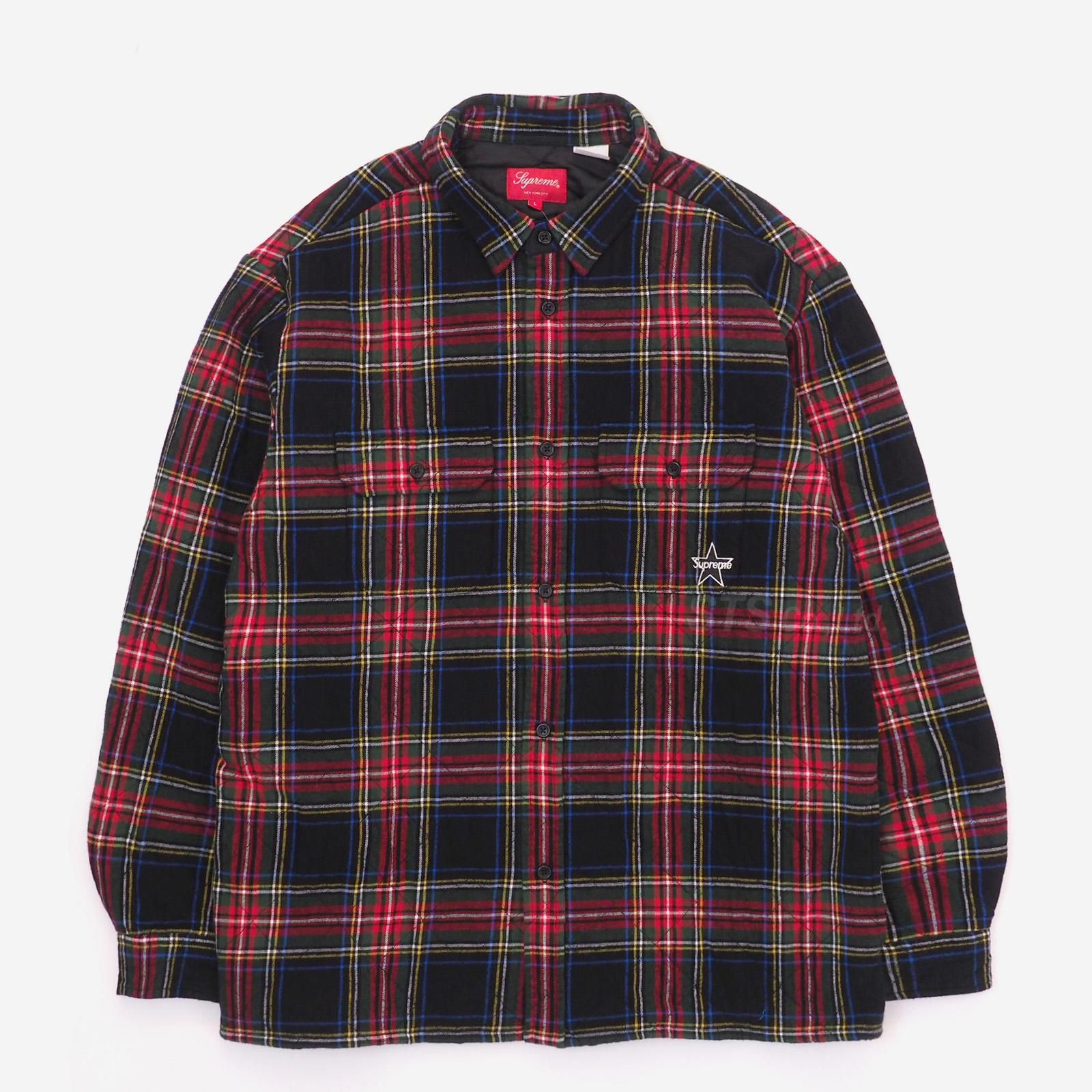 Supreme Quilted Plaid Flannel Shirt M | yoshi-sushi.ca