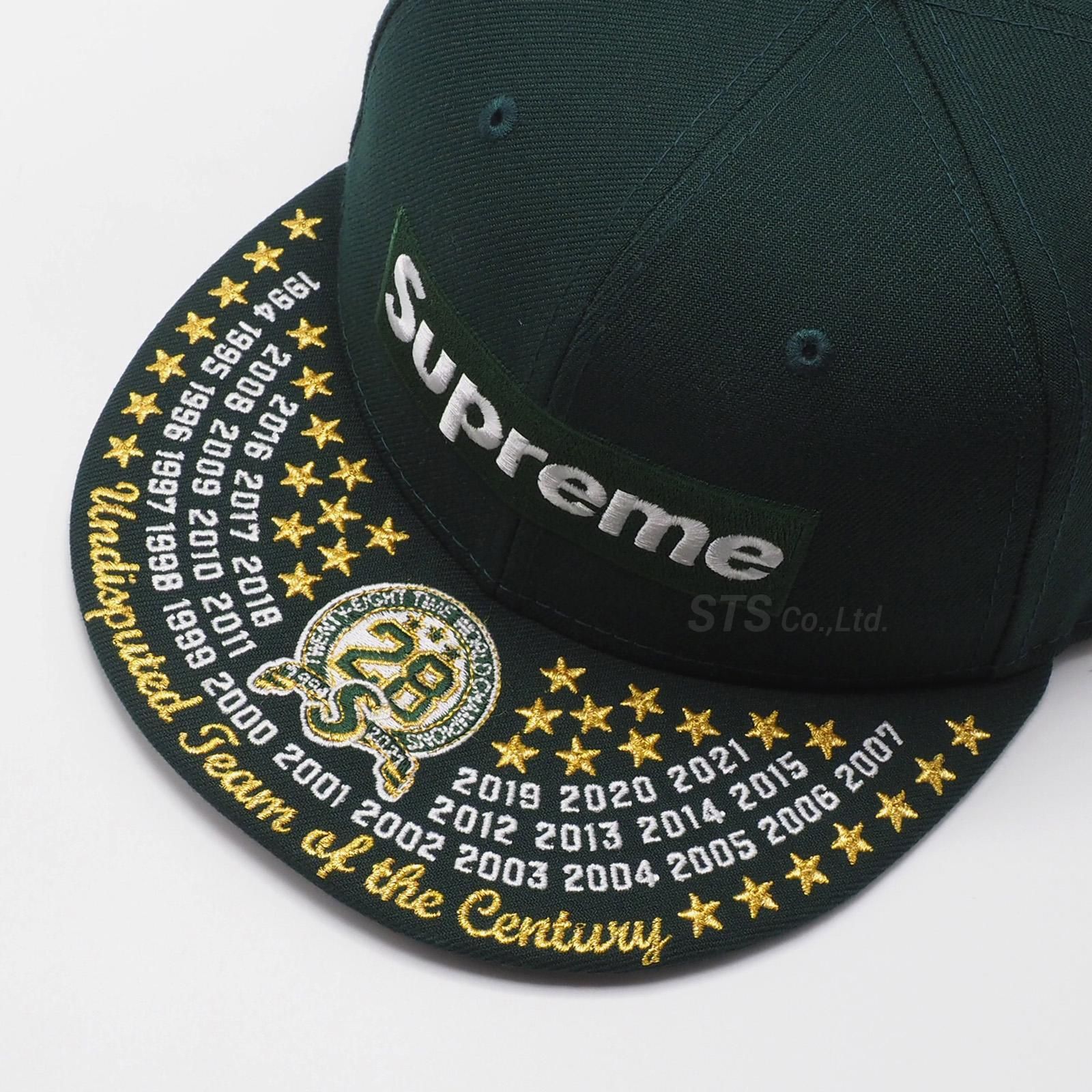 【新品】  SUPREME / シュプリーム | 2021AW | × NEW ERA Box Logo undisputed team of the century / ボックスロゴ キャップ | 58.7 | ブラック | メンズその他