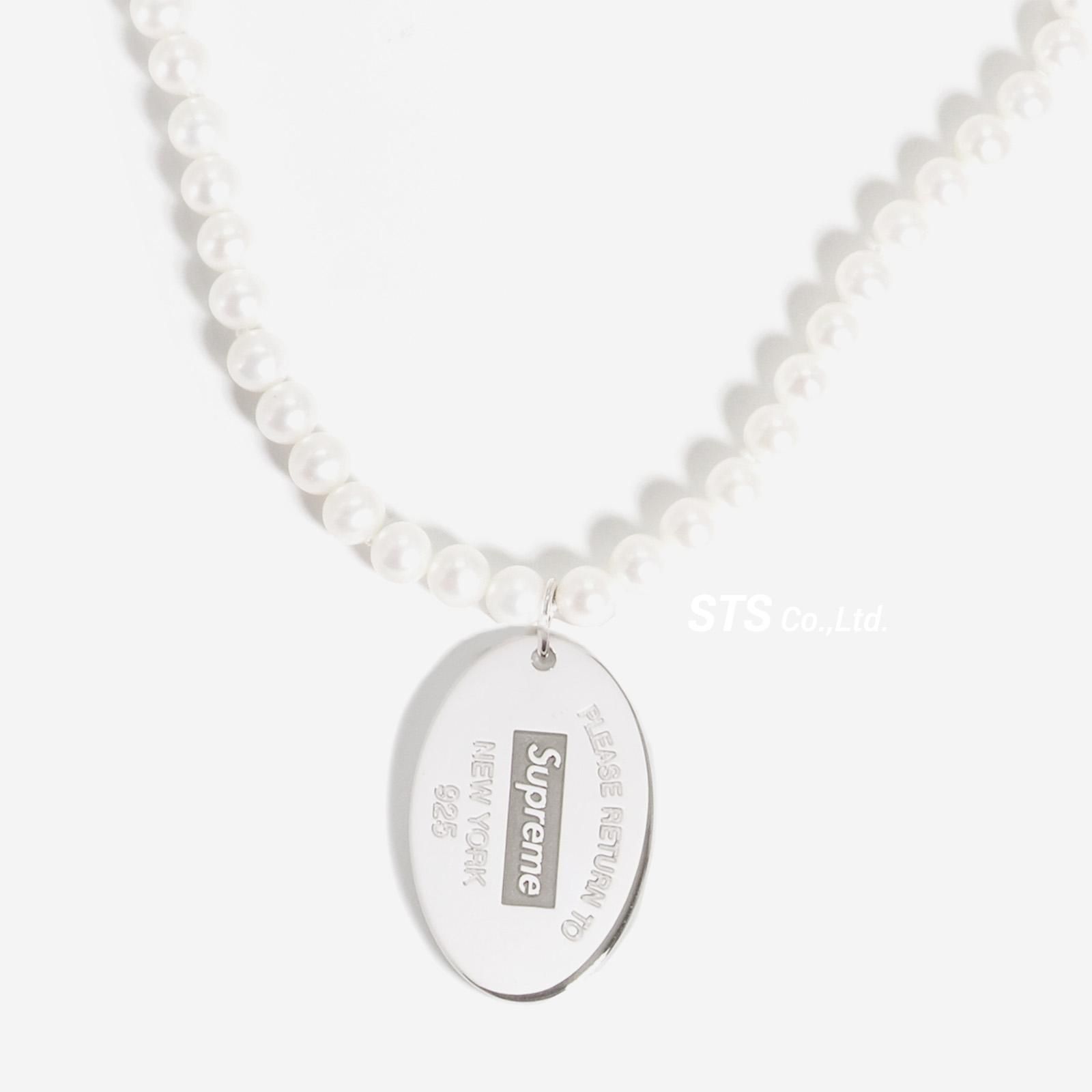 Supreme Tiffany Oval Tag Pearl Necklaceネックレス - ネックレス