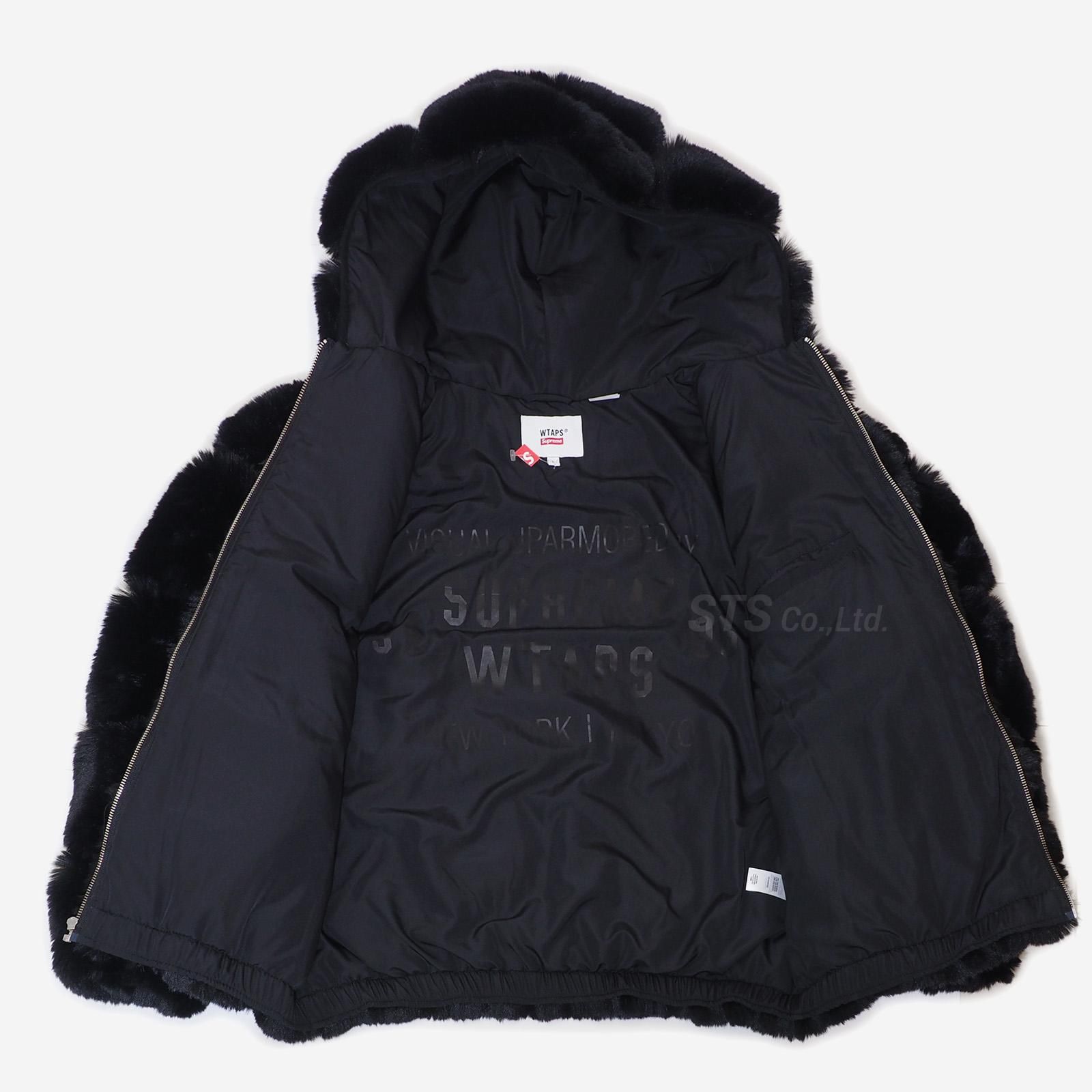 supreme wtaps faux fur hooded jacket