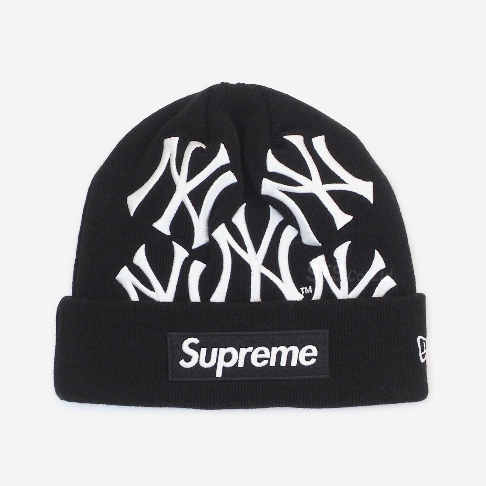 Supreme Yankees New Era Box Logo Beanie - ニットキャップ/ビーニー