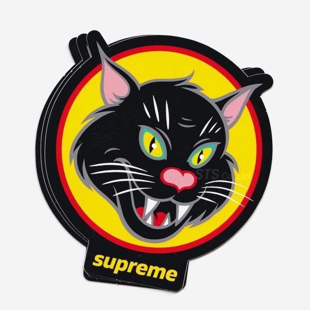 Supreme - Black Cat Sticker