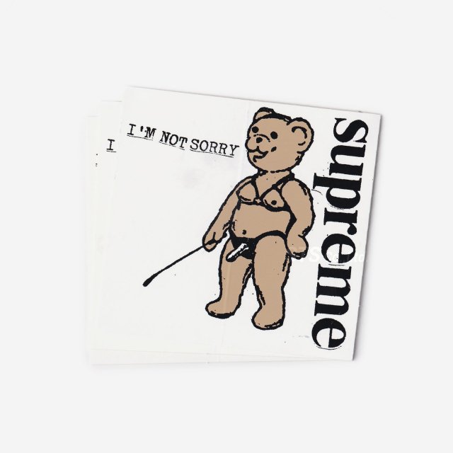 Supreme - Not Sorry Sticker