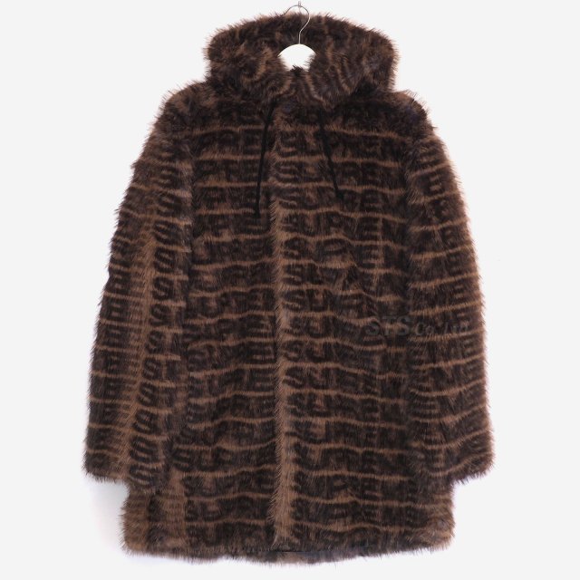 Supreme - Faux Fur Hooded Coat