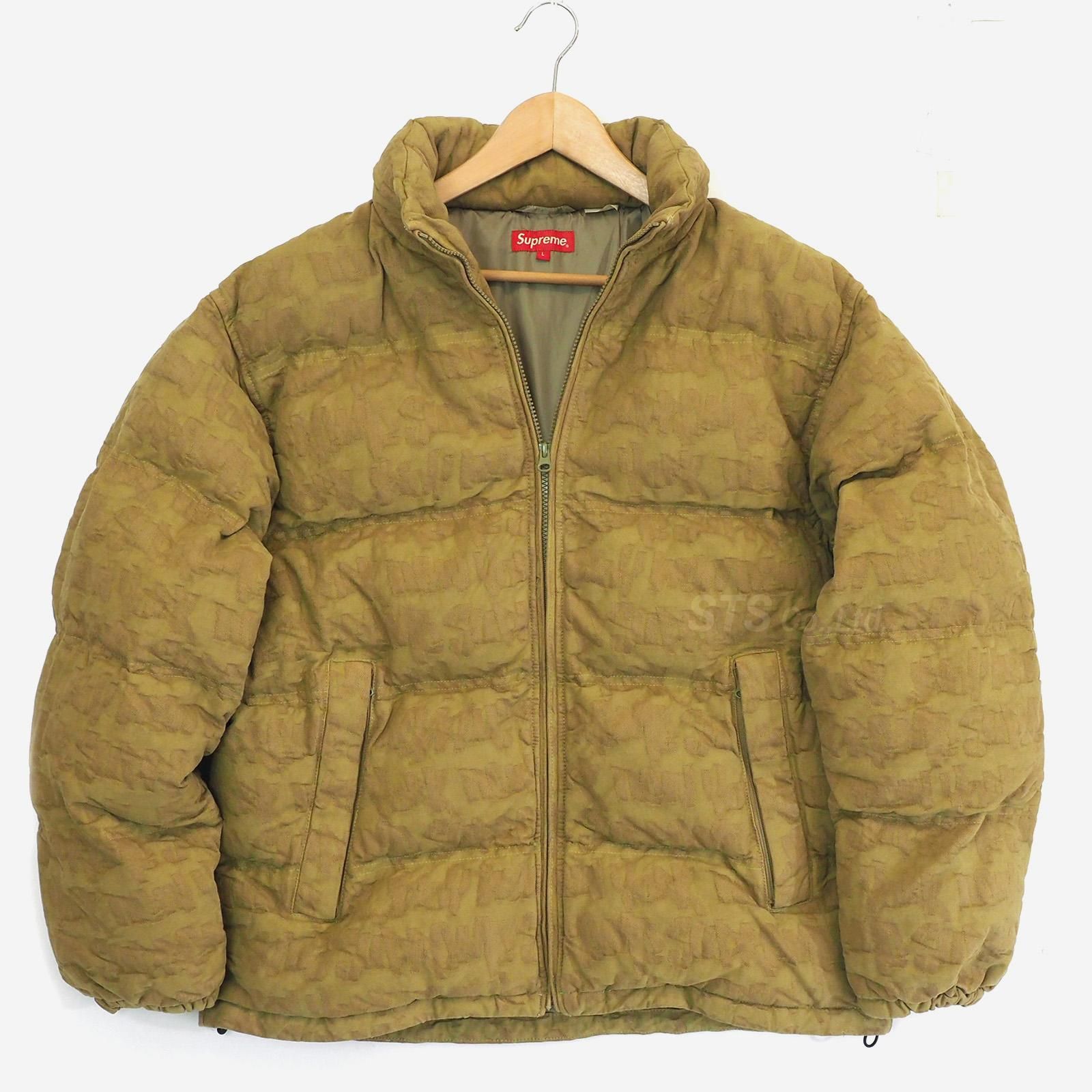 supreme Fat Tip Denim Puffer Jacket XL - ダウンジャケット