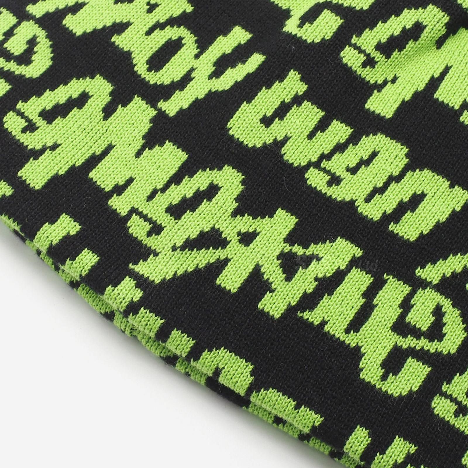 01AW SUPREME Graffiti Fat Tip Beanie 黒 シュプリーム